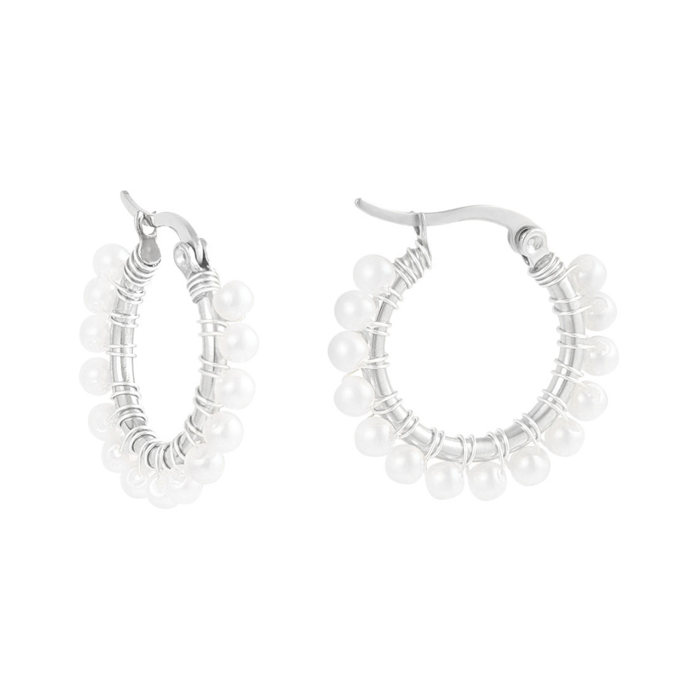 Oorbellen All About Pearls Zilver