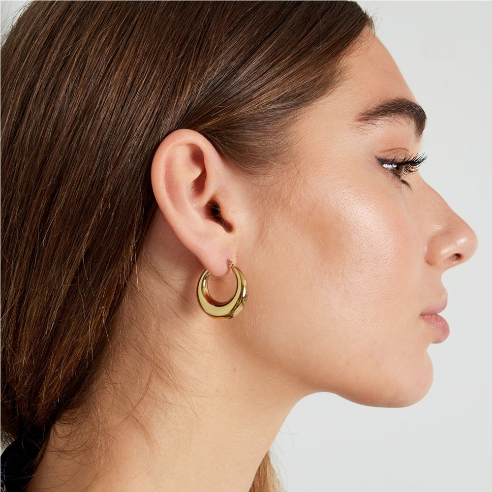Oorbellen Classic Hoops Large zijn gemaakt van Stainless Steel, hierdoor zijn deze opvallende oorbellen waterproof, nikkelvrij en hypoallergeen. De oorbellen zijn goed afgewerkt en hebben een mooie glans. De oorbellen zijn ook verkrijgbaar in een kleinere variant, bestel deze stainless steel hoops nu op www.jenelry.com