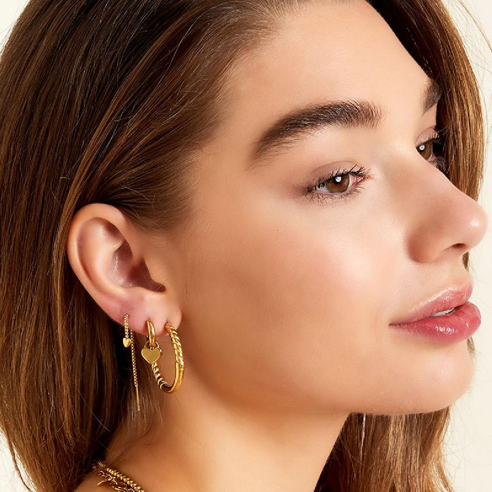 Oorbellen Love On Top Goud