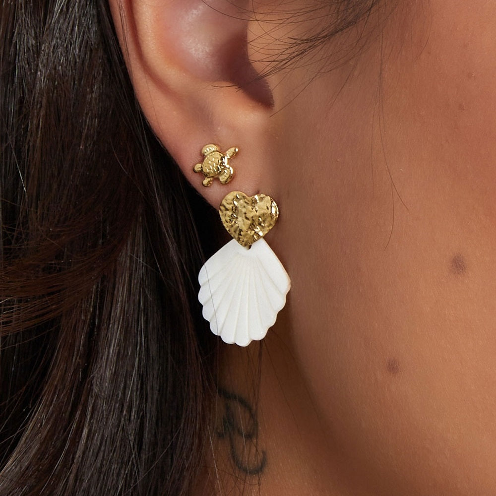 Oorbellen Turtle Goud
