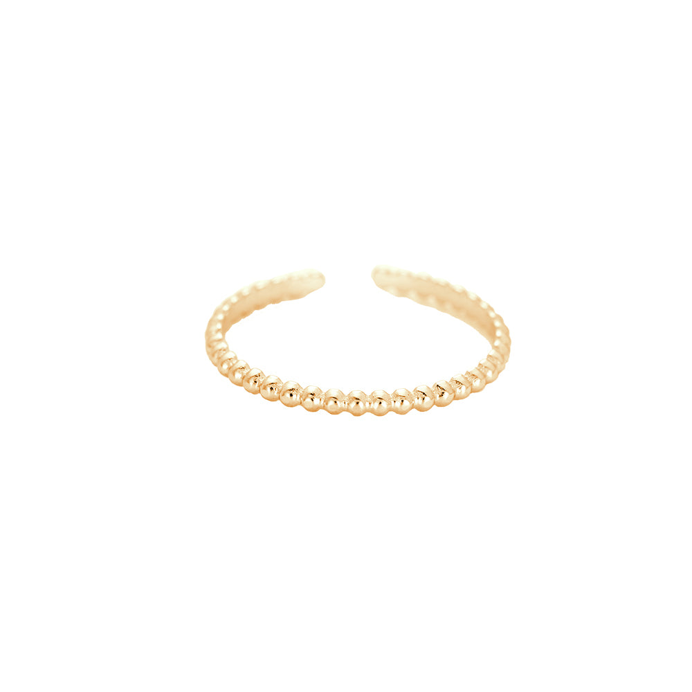 Subtiele stainless steel ring in het goud, de ring is waterproof en nikkelvrij. Bestel de ring nu op www.jenelry.com