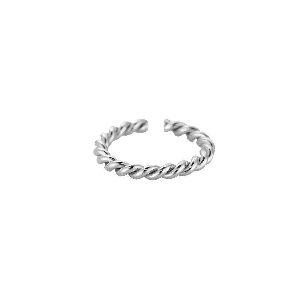 Ring Twisted Zilver