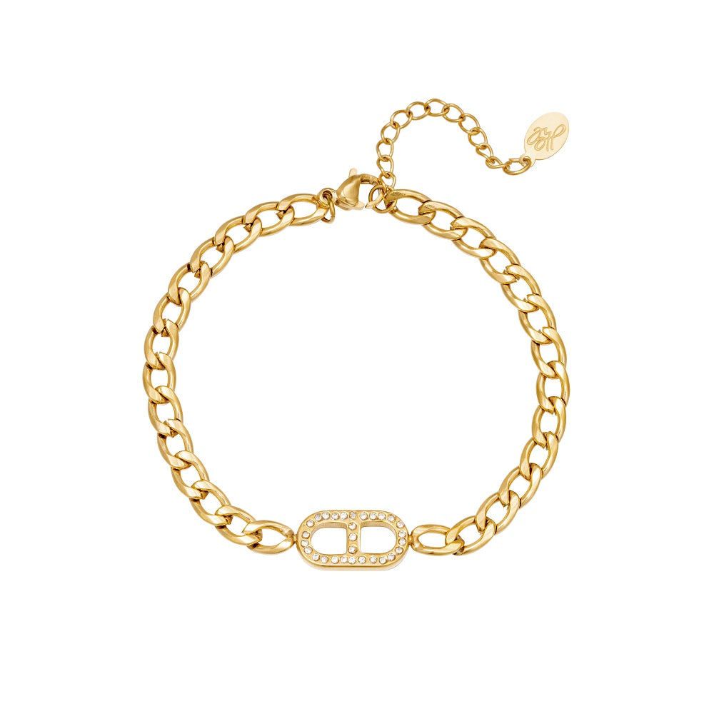 Armband Sparkling Halo Goud