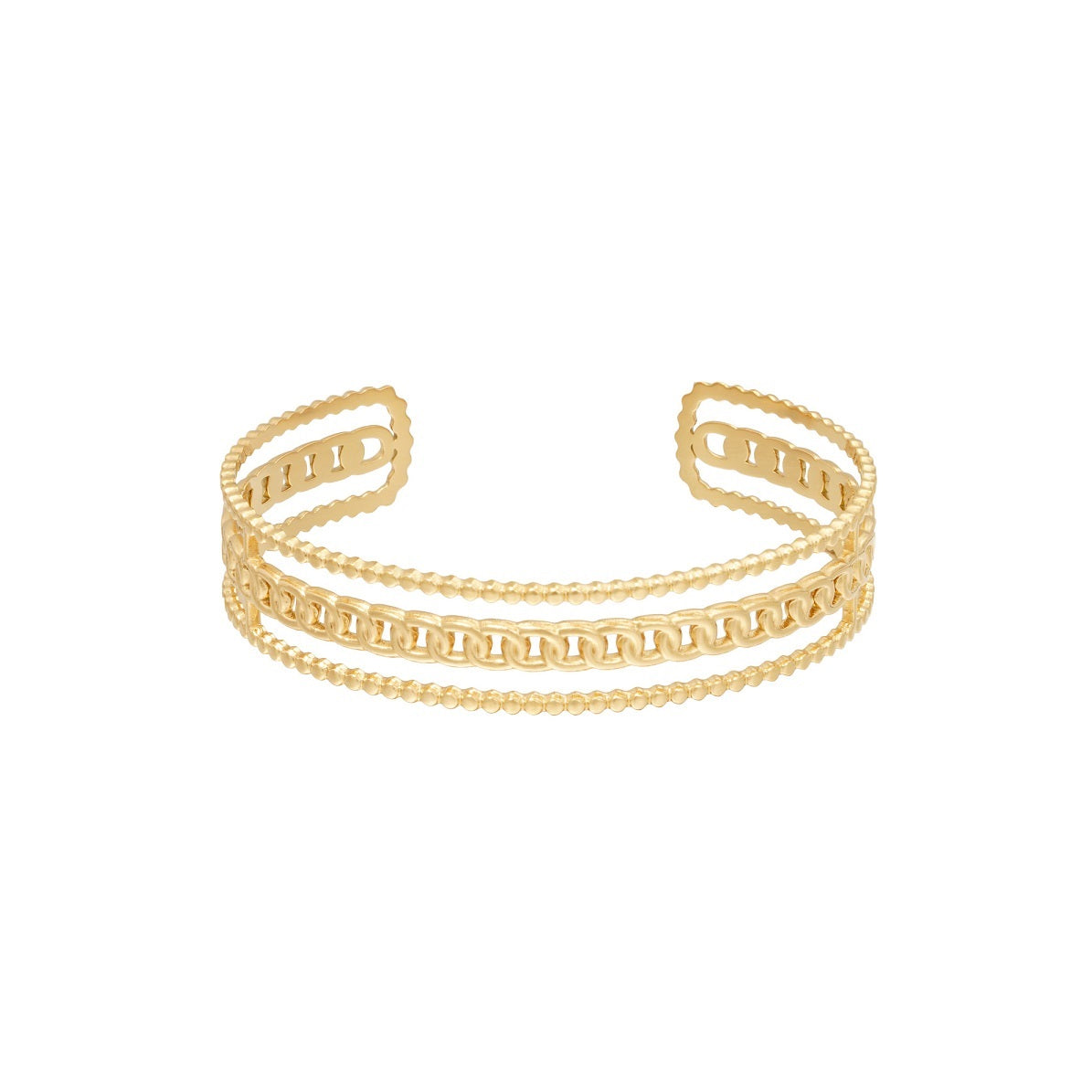 Armband Triple Chain Goud