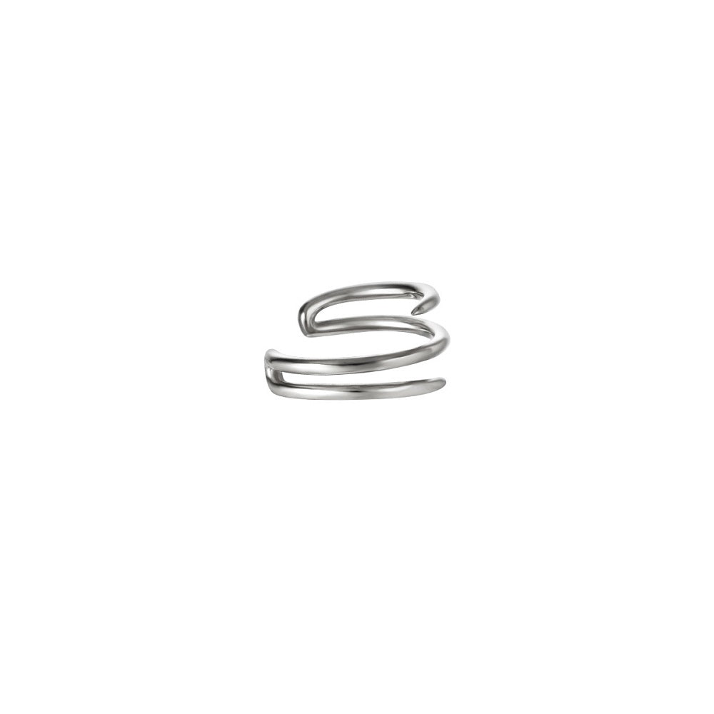 Ear Cuff Spiral Zilver is waterproof, nikkelvrij en verkleurt niet als hij in aanraking komt met water. De ear cuff is verkrijgbaar in het goud en zilver en is te bestellen op www.jenelry.com