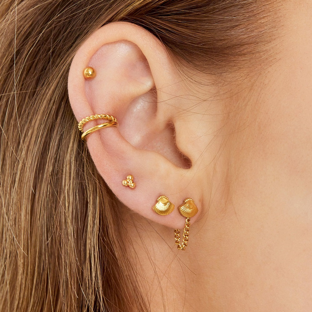 Ear Cuff Double Goud