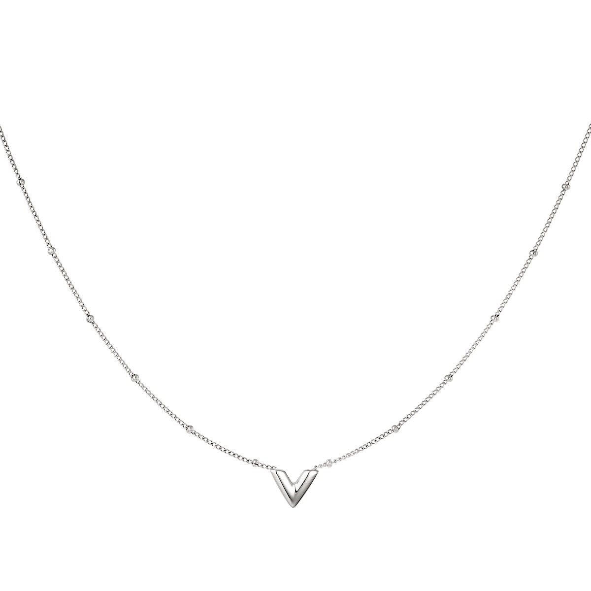 Ketting V Zilver