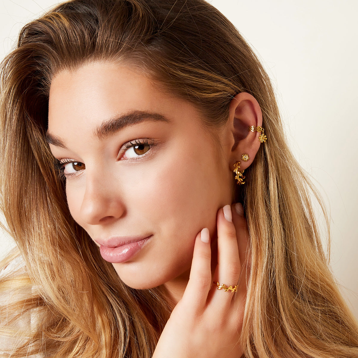 Ring Leaves Zilver