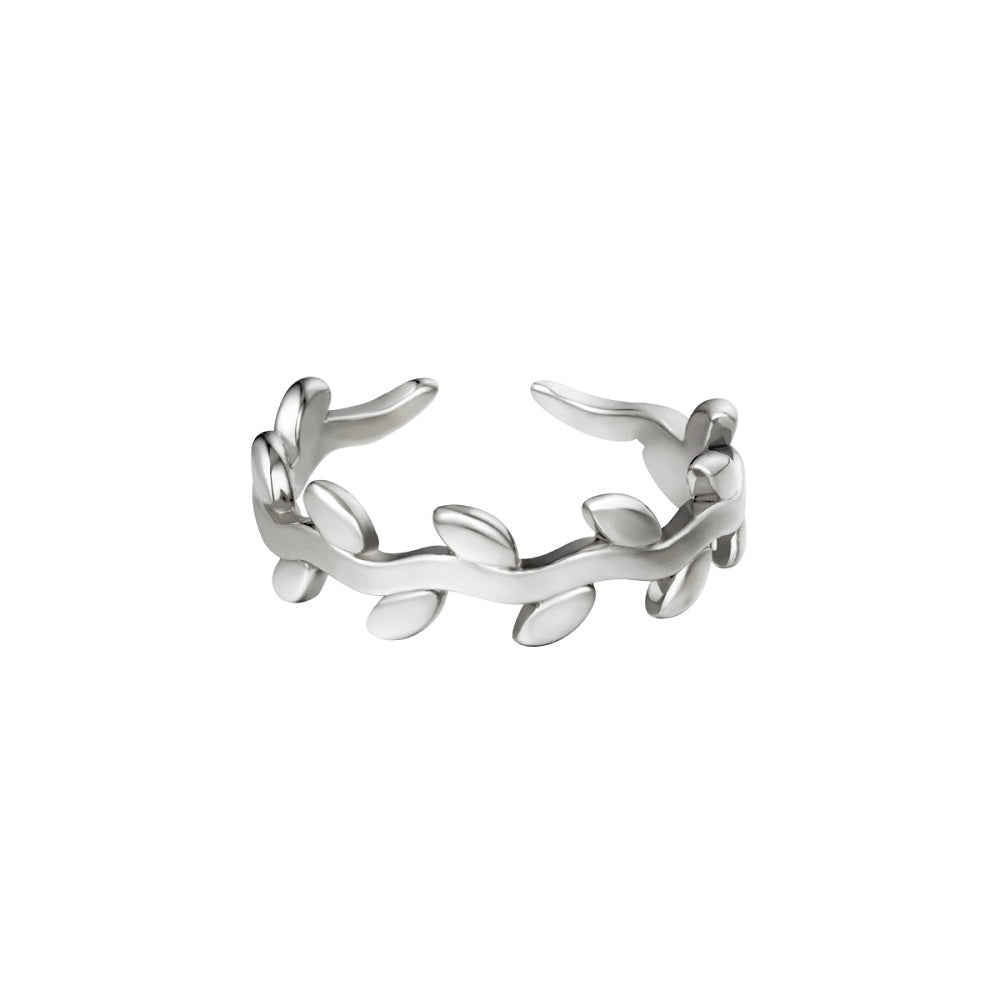 Ring Leaves Zilver