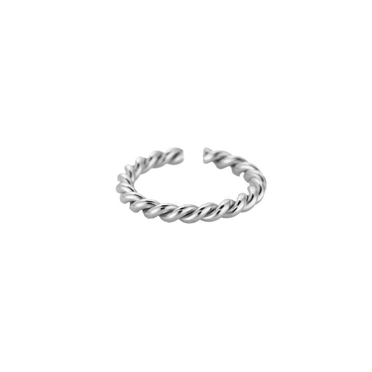 Ring Twisted Zilver